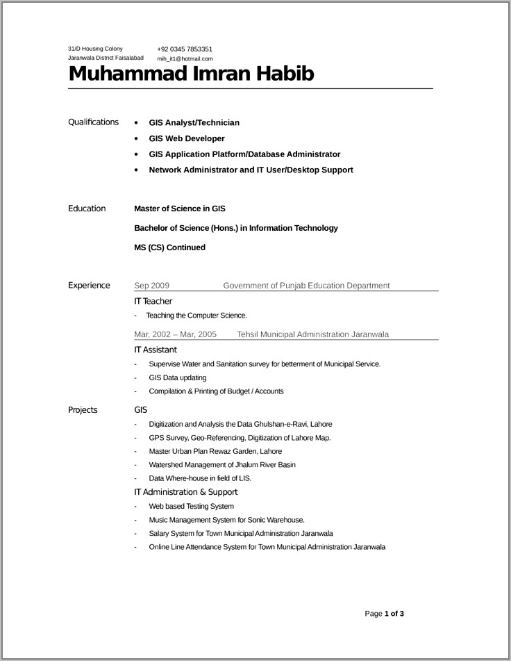 Resume Templates For Word Online