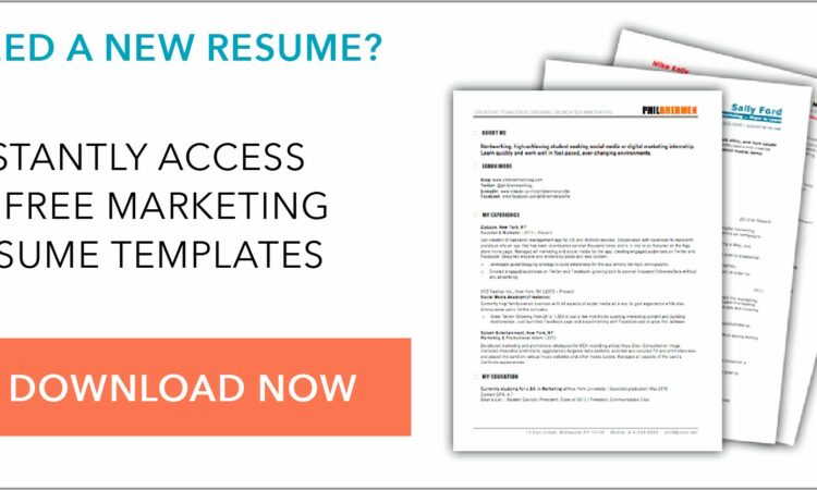 Resume Templates Free Download For Mac