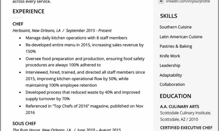 Resume Templates Housekeeping Jobs