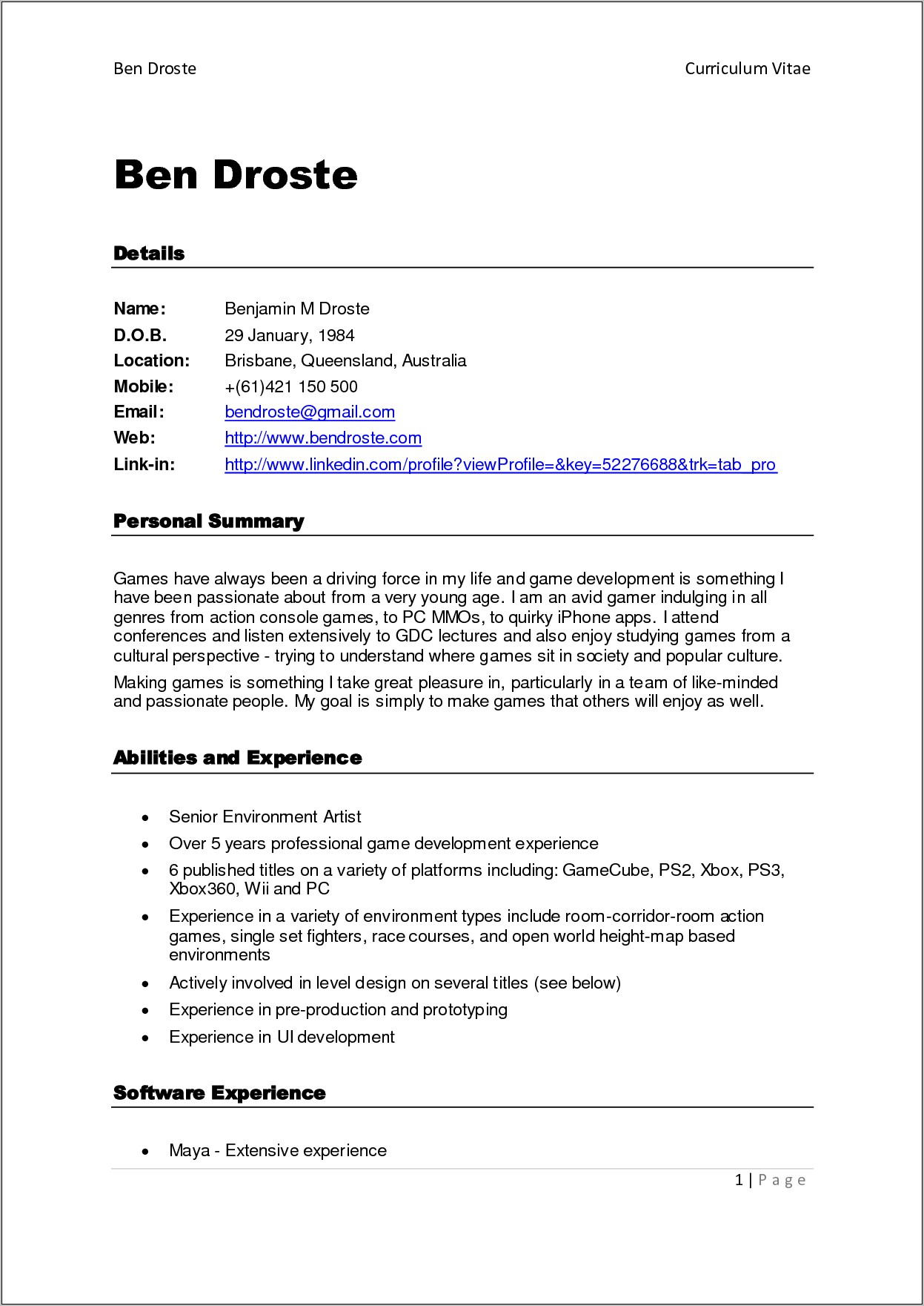 Resume Templates Online Free Printable