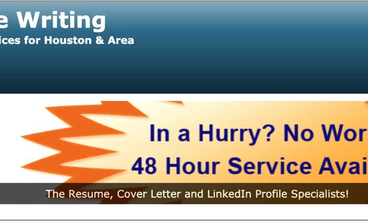 Resume Writing Services Houston