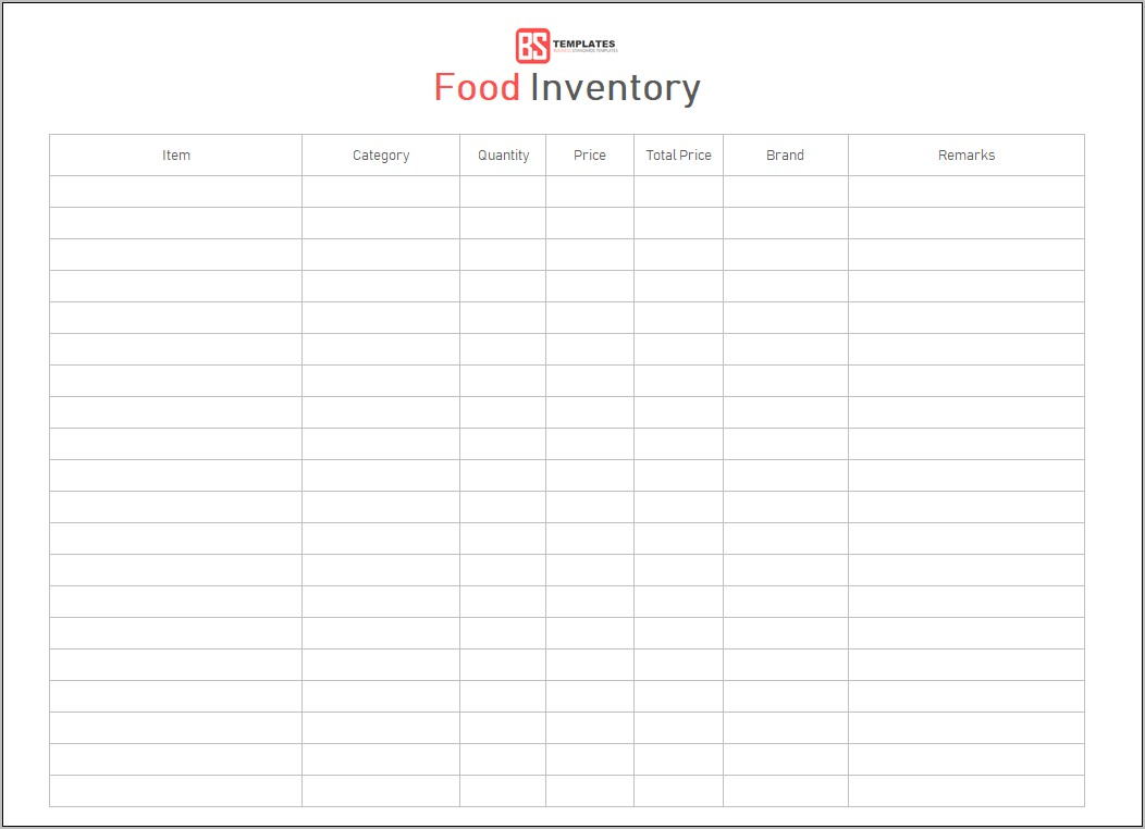 Retail Inventory Template Downloads