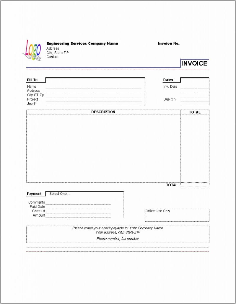 Retail Invoice Format In Word Free Download
