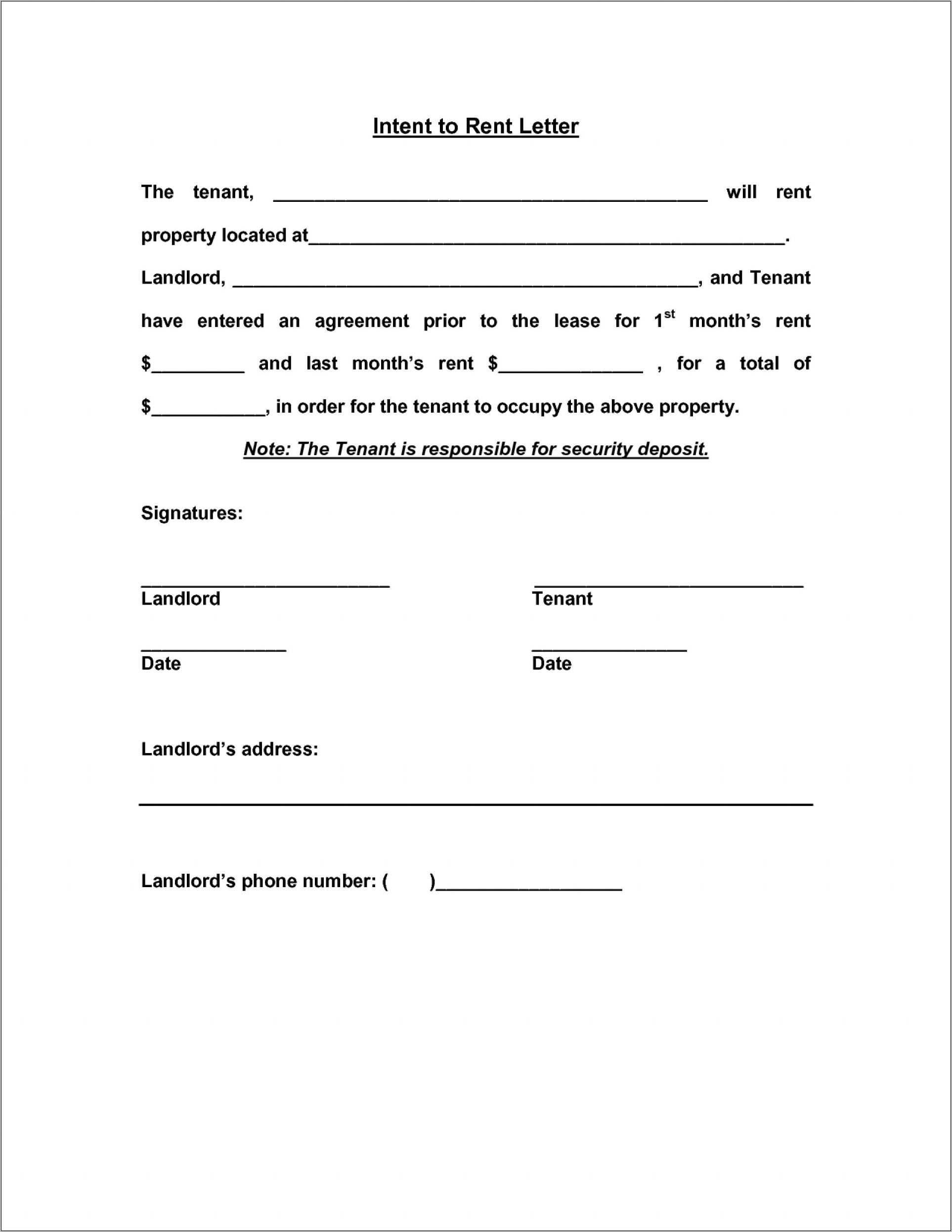 Retail Lease Agreement Example