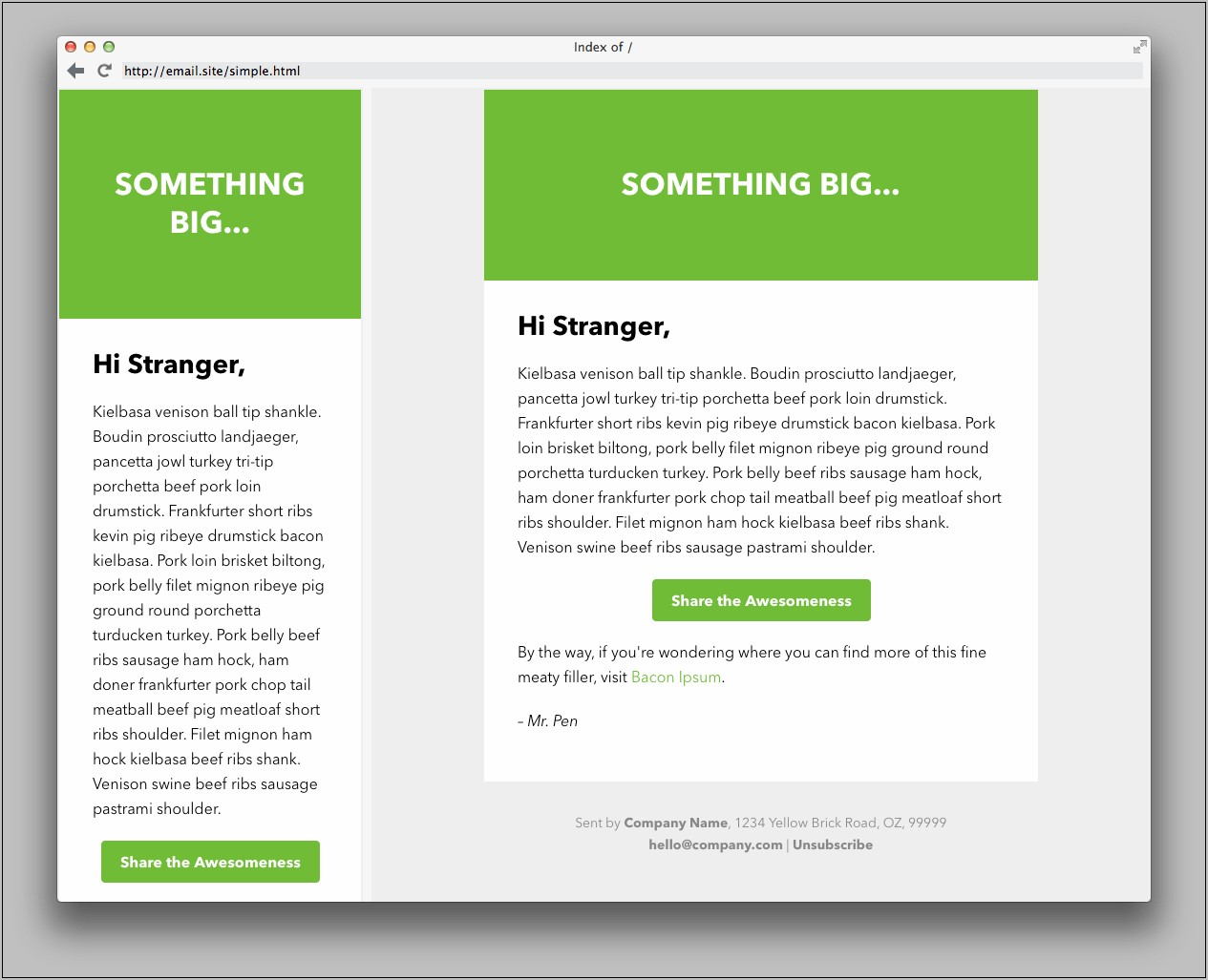 Retinamore Responsive Email Newsletter Template