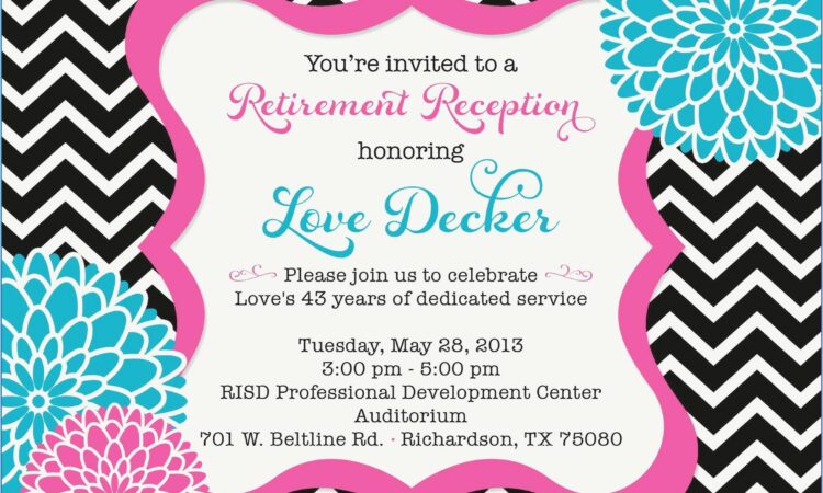 Retirement Happy Hour Invitation