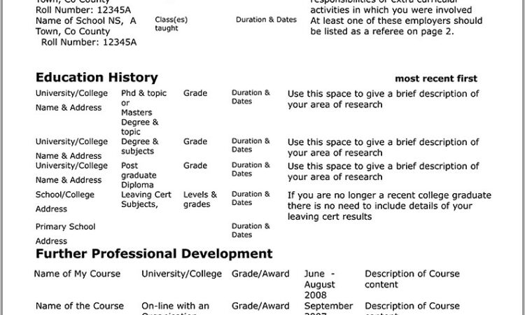 Reverse Chronological Resume Template Free Download