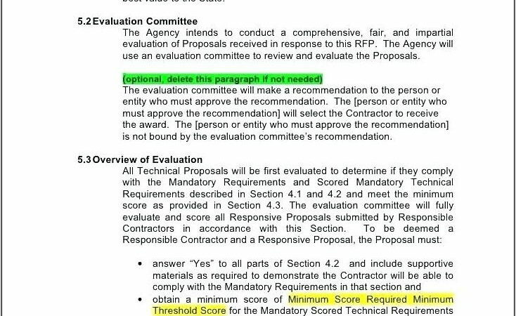 Rfp Response Template Word