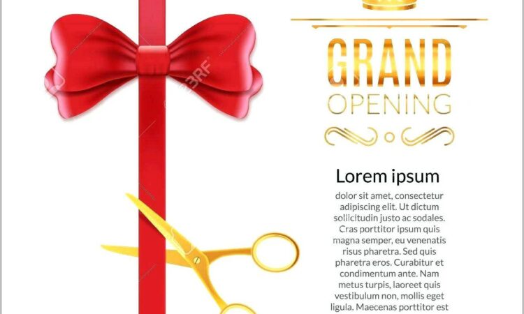 Ribbon Cutting Invitation Template Free