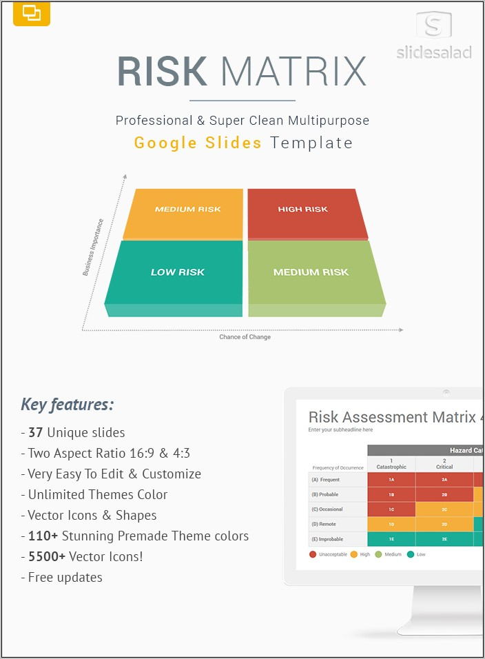 Risk And Mitigation Slide Template Free