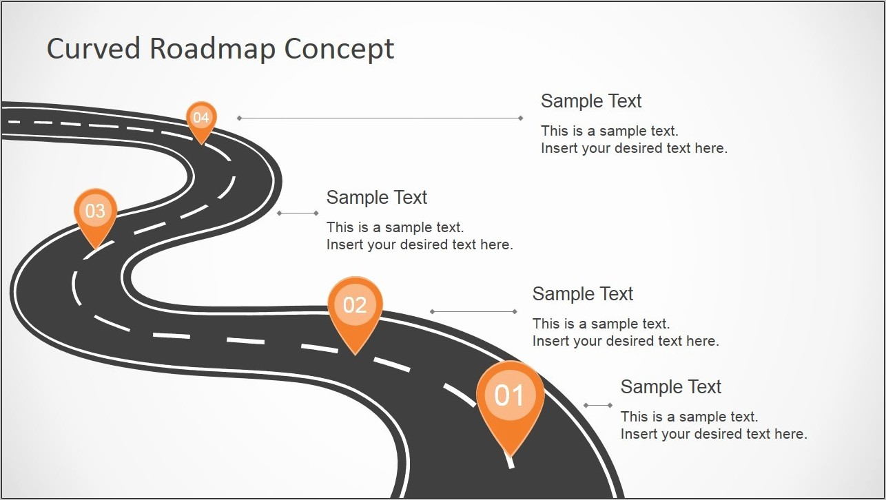Road Map Ppt Template Free Download