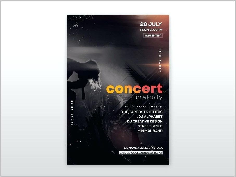 Rock Band Flyer Templates Free