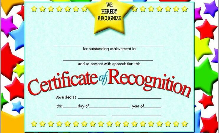 Rockstar Award Certificate Template