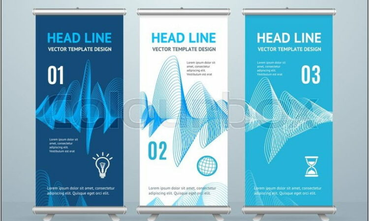 Roll Up Banner Stand Template Design