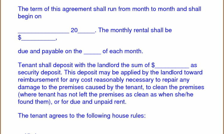 Room Tenancy Agreement Template Uk