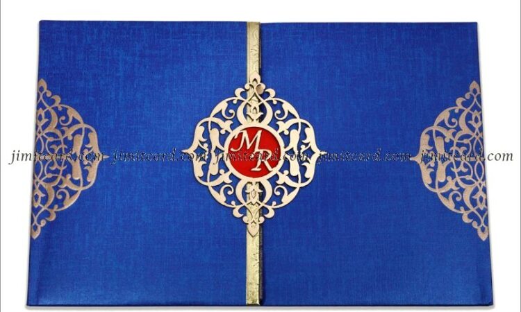 Royal Blue Invitation Card Design