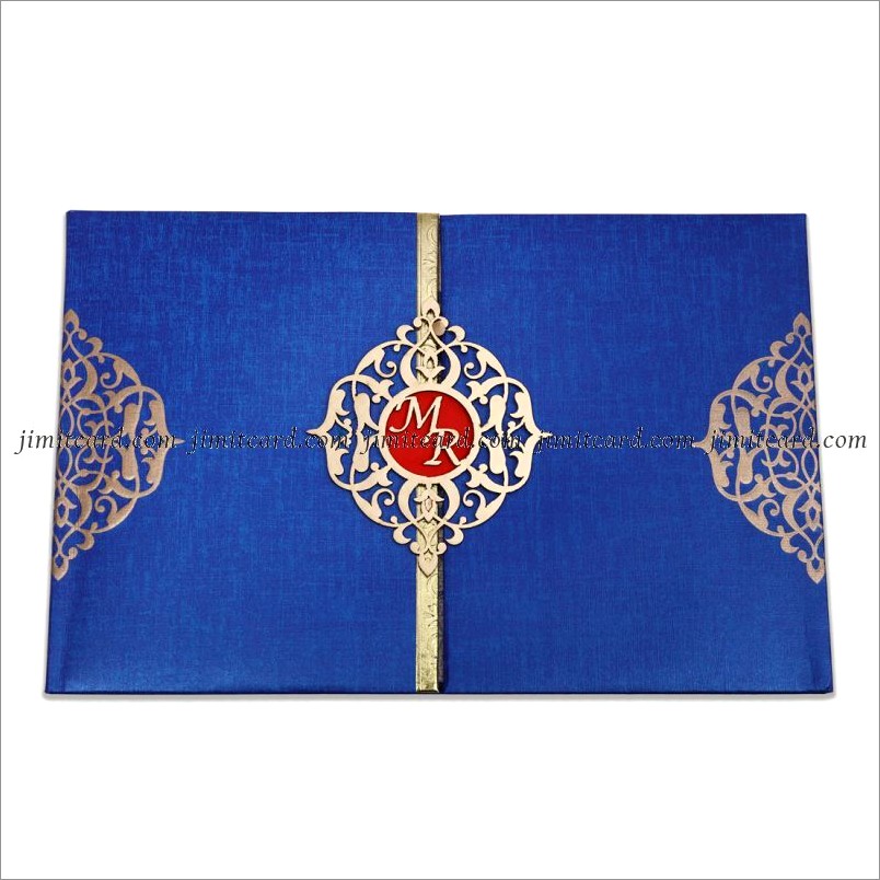 Royal Blue Invitation Card Design
