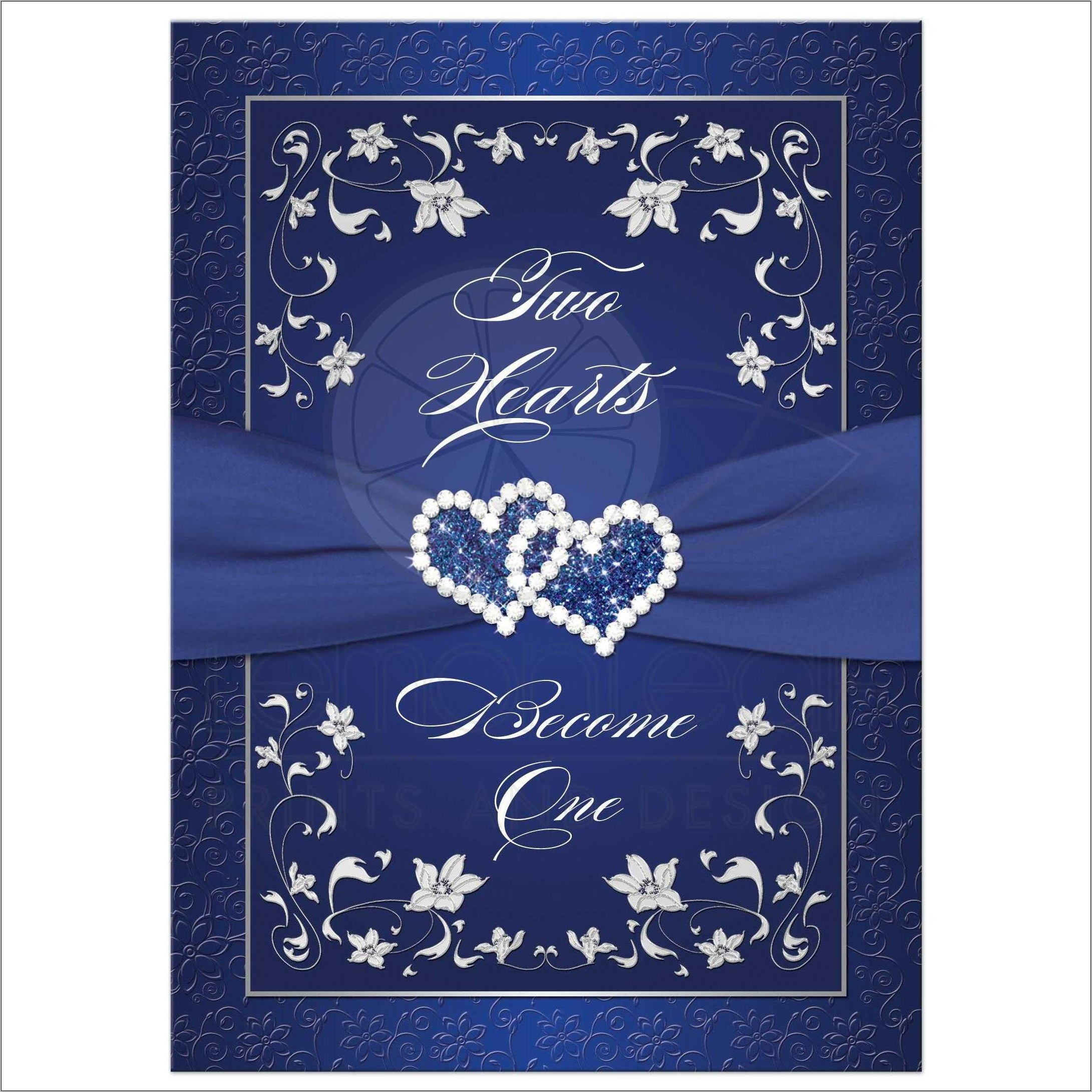 Royal Blue Wedding Invitation Background Designs