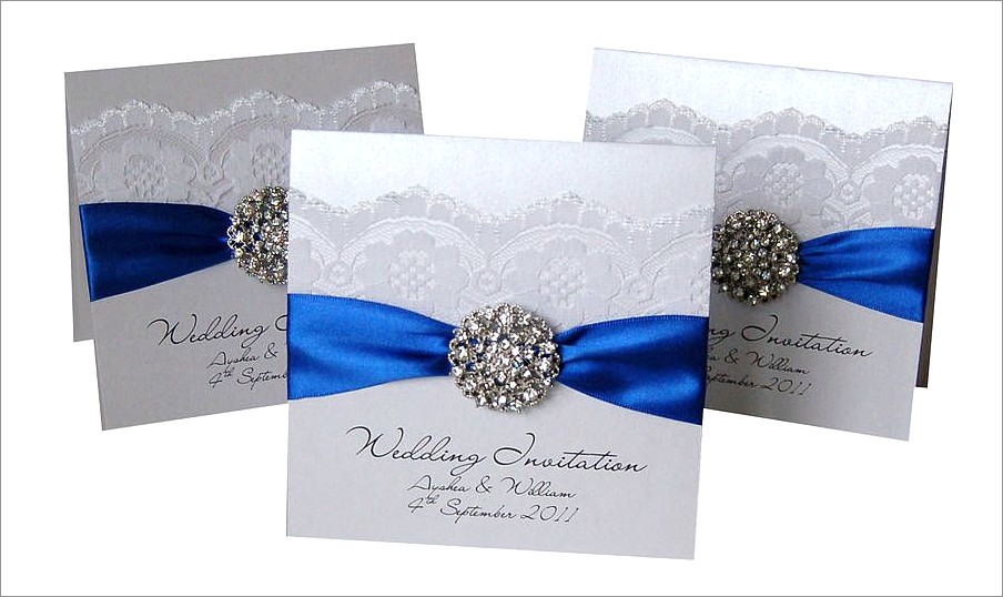 Royal Blue Wedding Invitation Kits