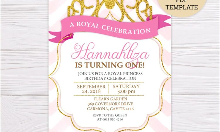 Royal Princess Invitation Template