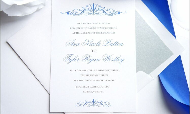 Royal Wedding Invitation Wording Ideas