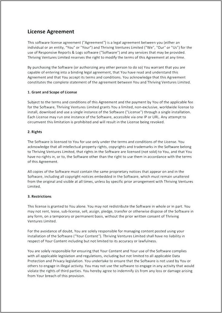 Royalty Agreement Template Uk
