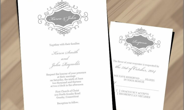 Rsvp Invitation Templates Free