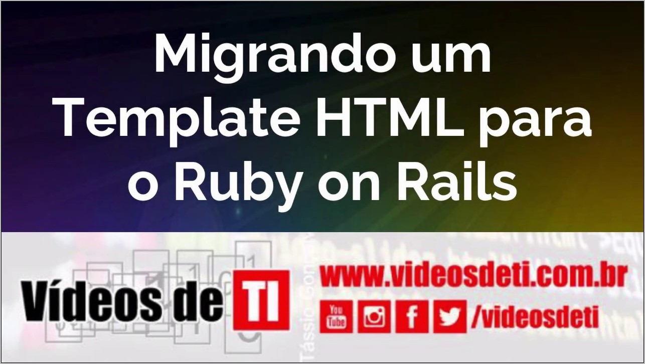 Ruby On Rails Template Download