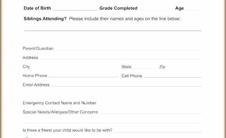 Running Race Entry Form Template