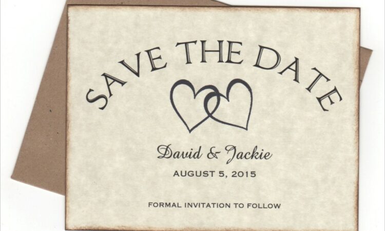 Rustic Save The Date Wedding Invitations