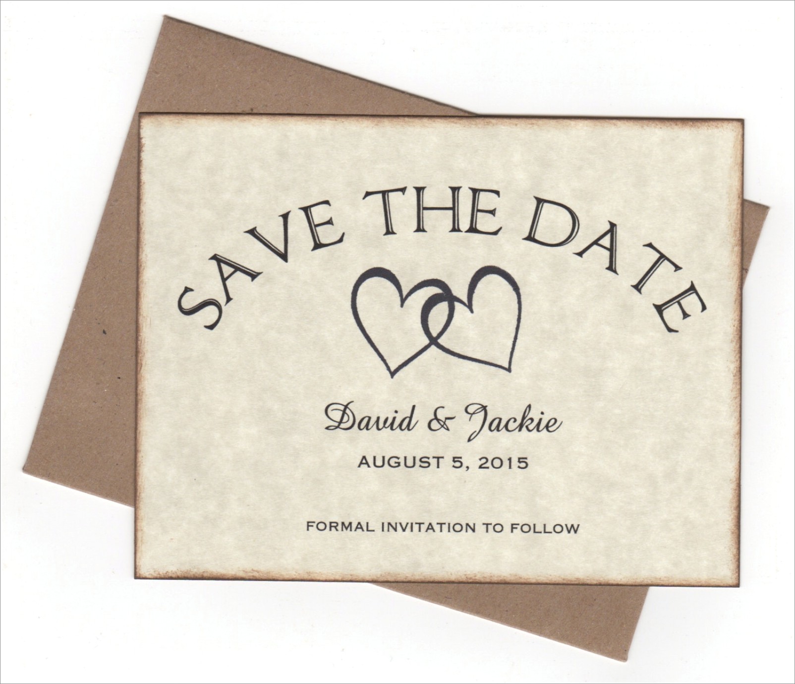 Rustic Save The Date Wedding Invitations