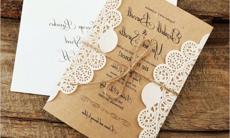 Rustic Vintage Wedding Invitations