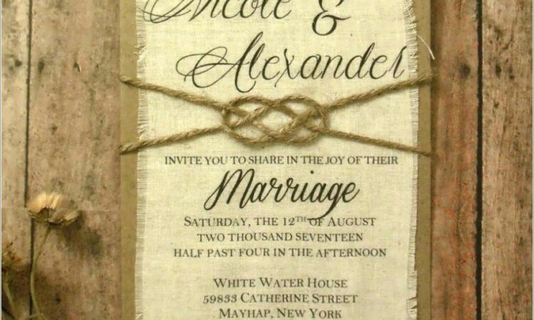 Rustic Wedding Invitations Cheap