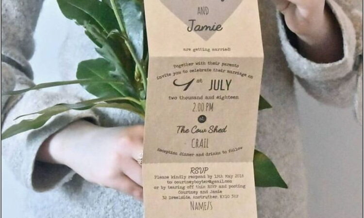 Rustic Wedding Invitations Template