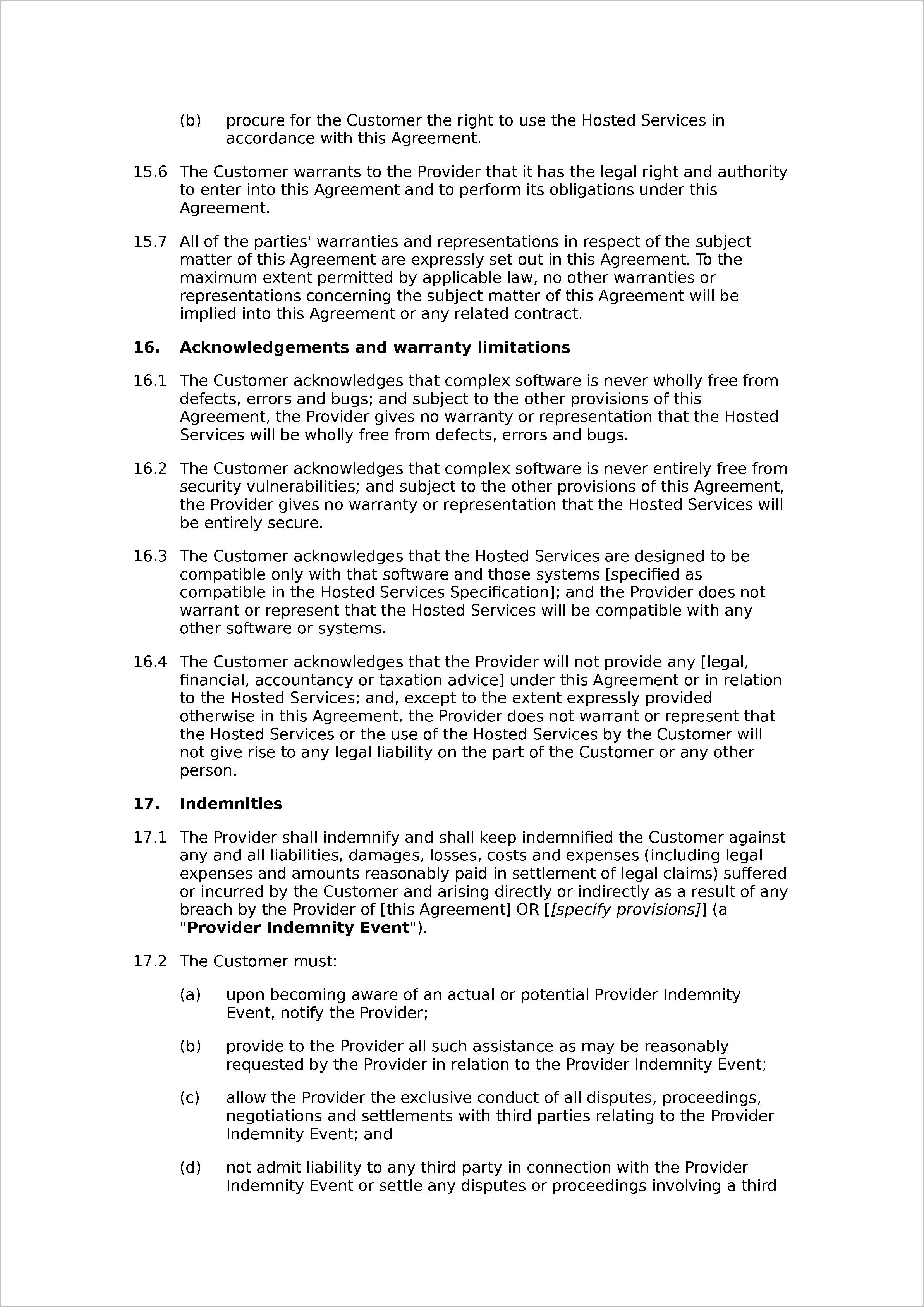 Saas Agreement Template Australia