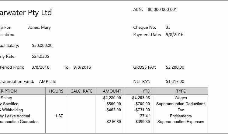 Salary Sacrifice Agreement Template Australia