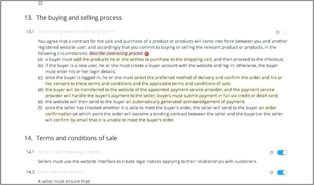 Sale Agreement Format For Used Car