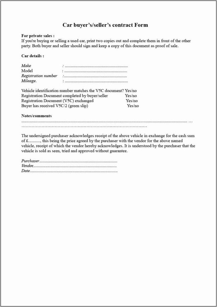Sales Agreement Template Word South Africa