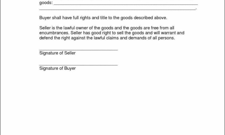 Sales And Purchase Agreement Template Free