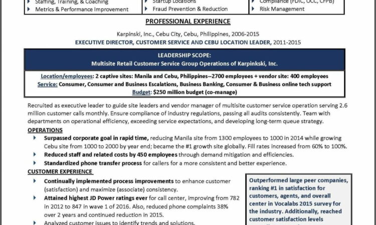 Sales Executive Resume Examples 2018