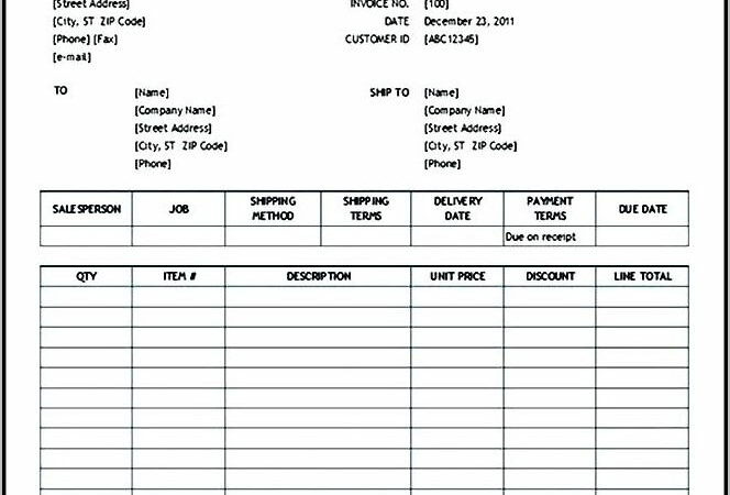 Sales Order Forms Templates Free