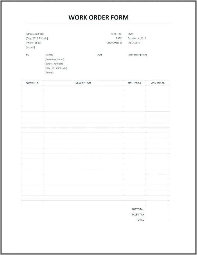 Sales Receipt Forms Free Download