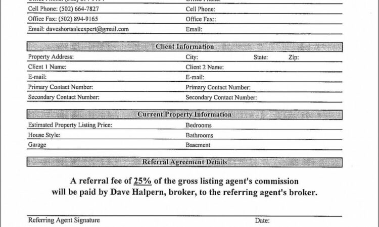 Sales Referral Agreement Template