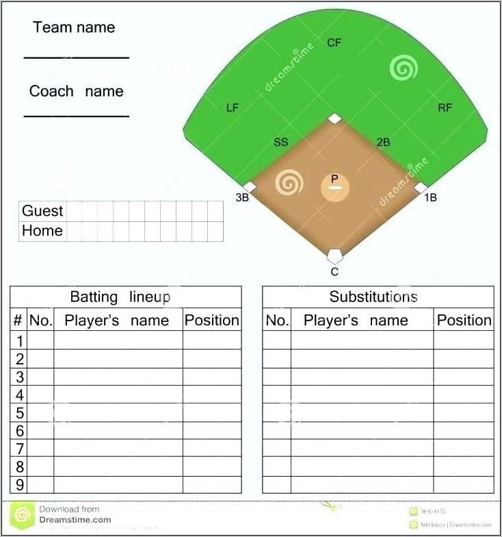 Sample Baseball Resume Template