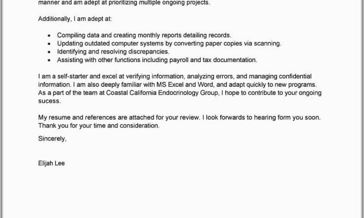 Sample Cv And Cover Letter Pdf