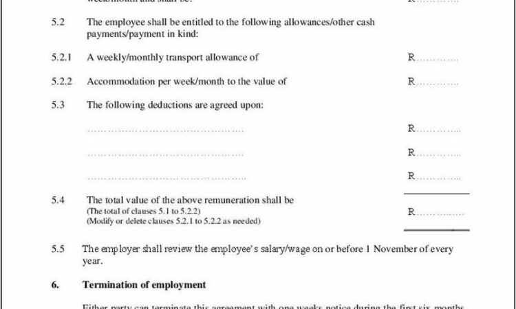 Sample Employment Contract Letter In Kenya