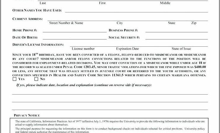 Sample Employment Reference Check Form