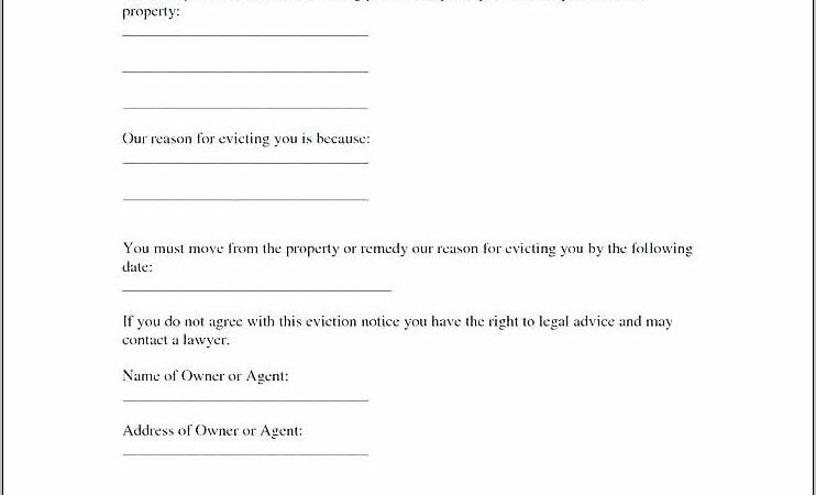 Sample Eviction Notice Word Template