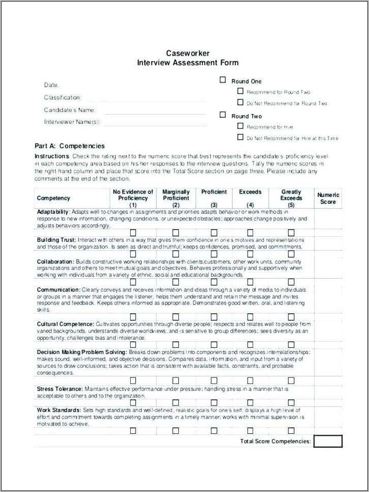 Sample Exit Interview Form Template