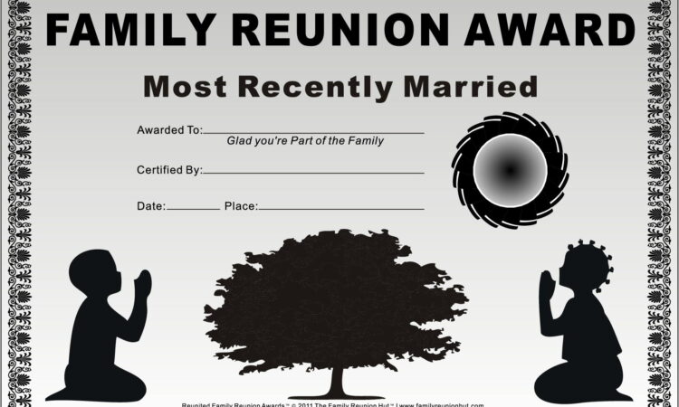 Sample Family Reunion Program Templates